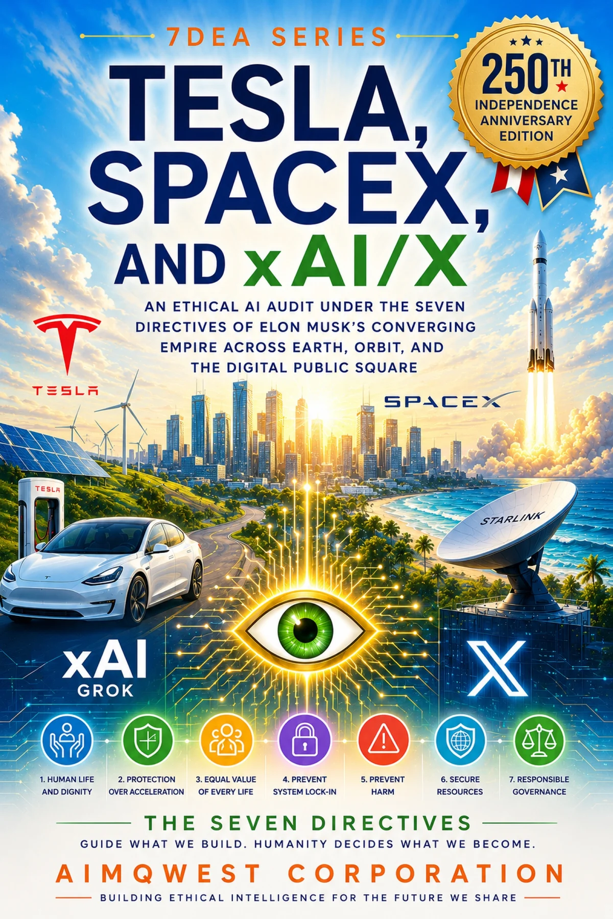 7DEA Series: Tesla, SpaceX, and xAI/X — An Ethical AI Audit Under the Seven Directives of Elon Musk’s Converging Empire Across Earth, Orbit, and the Digital Public Square cover